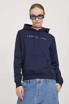 Толстовка с капюшоном Tommy Jeans, темно-синий