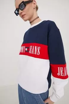 Толстовка с капюшоном Tommy Jeans, темно-синий