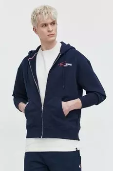 Толстовка с капюшоном Tommy Jeans, темно-синий