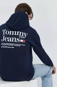 Толстовка с капюшоном Tommy Jeans, темно-синий