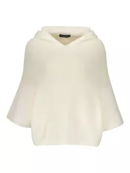 Толстовка с капюшоном тонкой вязки Fabiana Filippi, белый