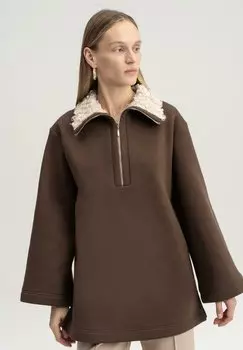 Толстовка с капюшоном Touch Priv, коричневый