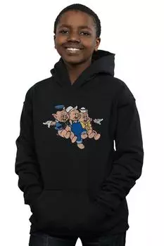 Толстовка с капюшоном «Три поросенка» Disney, черный