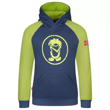 Толстовка с капюшоном Trollkids Kid's Stavanger, цвет Mystic Blue/Kiwi