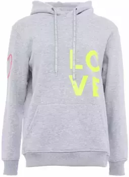 Толстовка с капюшоном Twin Heart и капюшоном Zwillingsherz, серый