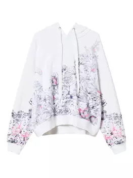 Толстовка с капюшоном TWINSET, белый