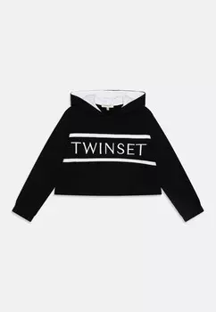 Толстовка с капюшоном TWINSET, черный