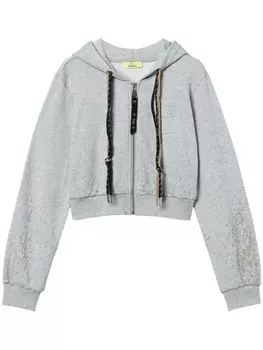 Толстовка с капюшоном TWINSET MYFO, серый