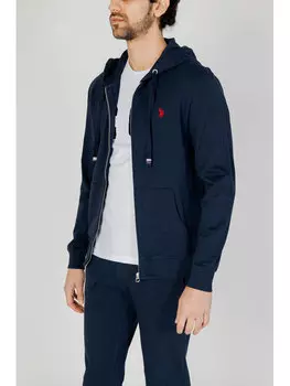 Толстовка с капюшоном U.S. Polo Assn., синий