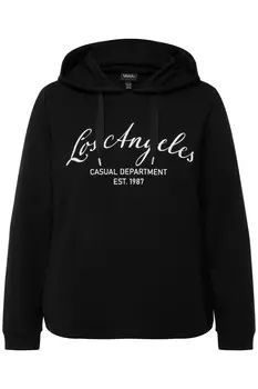 Толстовка с капюшоном Ulla Popken Sweatshirt, черный