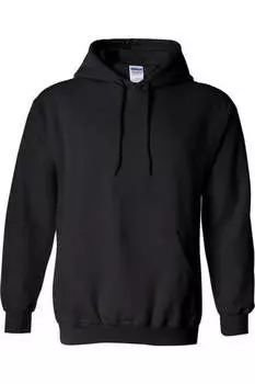 Толстовка с капюшоном унисекс для взрослых Gildan Heavy Blend, черный