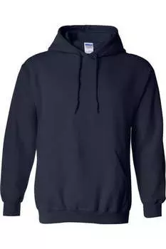 Толстовка с капюшоном унисекс для взрослых Gildan Heavy Blend, темно-синий