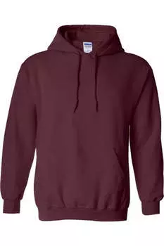 Толстовка с капюшоном унисекс для взрослых Gildan Heavy Blend, бордовый