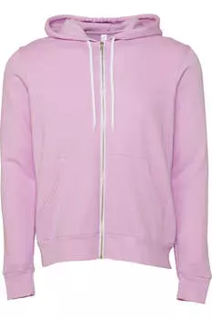 Толстовка с капюшоном унисекс из поликоттона и флиса на молнии / толстовка с капюшоном BELLA + CANVAS, цвет lilac