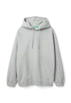 Толстовка с капюшоном United Colors of Benetton, серый