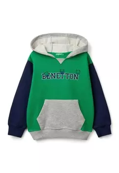 Толстовка с капюшоном United Colors of Benetton, зеленый