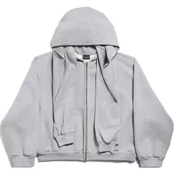 Толстовка с капюшоном Unity Sport Icon Incognito на молнии FW24 Balenciaga, серый