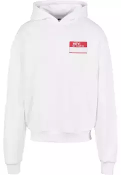 Толстовка с капюшоном Upscale от Mister Tee "Upscale от Mister Tee Men Hey! Толстовка "Меня зовут оверсайз" Upscale By Mister Tee, белый