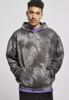 Толстовка с капюшоном Urban Classics DYED, цвет Blackbird