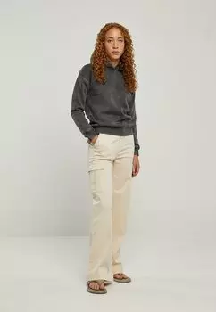 Толстовка женская Urban Classics с эффектом потертости, серый