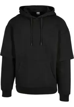 Толстовка с капюшоном URBAN CLASSICS " Urban Classics Men's Oversized Doublesleeve Hoody", черный