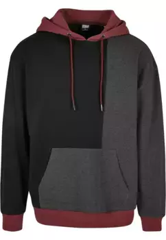 Толстовка с капюшоном URBAN CLASSICS " Urban Classics Men's Oversized Hoody Color Block Hoody", черный