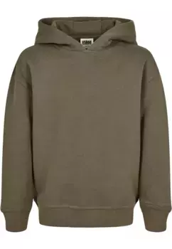 Толстовка с капюшоном URBAN CLASSICS " Urban Classics Women's Girls Organic Hoody", оливковый