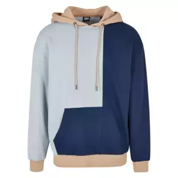 Толстовка с капюшоном URBAN CLASSICS " Urban Classics Men's Oversized Hoody Color Block Hoody", синий