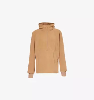 Толстовка с капюшоном Urban Explorer из флиса с полумолнией и длинными рукавами Beyond Yoga, коричневый