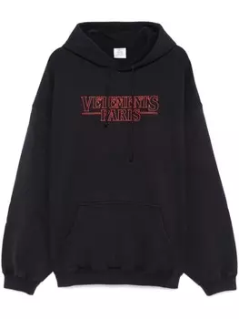 Толстовка с капюшоном VETEMENTS Paris, черный