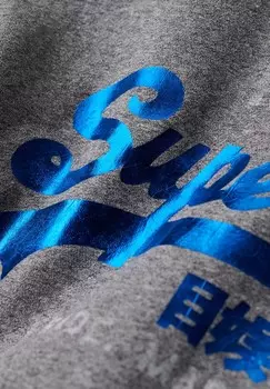 Толстовка с капюшоном VINTAGE LOGO ATHLETIC Superdry, серый