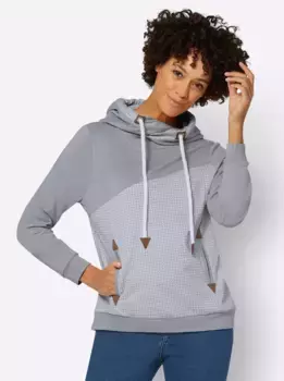 Толстовка с капюшоном в стиле casual Casual Looks, серый