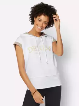Толстовка с капюшоном в стиле casual Casual Looks, белый