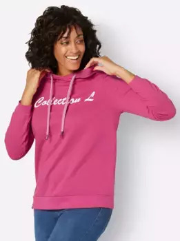 Толстовка с капюшоном в стиле casual Casual Looks, фуксия