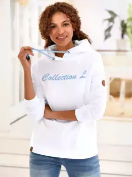 Толстовка с капюшоном в стиле casual Casual Looks, белый