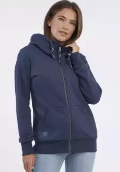 Толстовка с капюшоном в стиле Ragwear "NESKA ZIP COMFY CORE", ткань для толстовки с мягкой начесом на изнанке, цвет морской волны