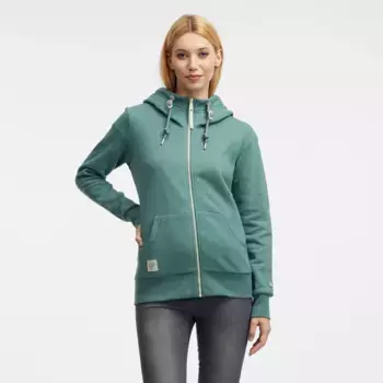 Толстовка с капюшоном в стиле Ragwear "NESKA ZIP COMFY CORE", ткань для толстовки с мягкой начесом на изнанке, зеленый