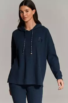 Толстовка с капюшоном вафельного цвета B By Ted Baker, синий