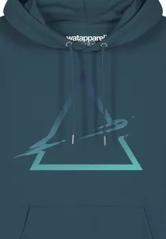 Толстовка с капюшоном watapparel, бирюзовый