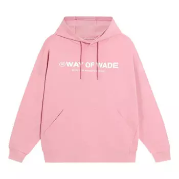Толстовка с капюшоном way of wade с графическим принтом Li-Ning, розовый