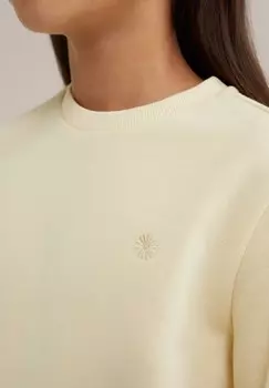 Толстовка с капюшоном WE Fashion, светло-желтый