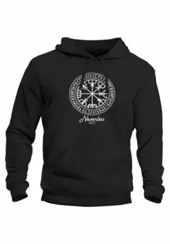 Толстовка с капюшоном WIKINGER SYMBOL RUNEN WEGWEISER M Neverless, черный