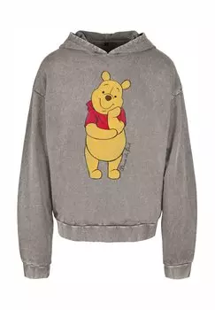 Толстовка с капюшоном WINNIE THE POOH CLASSIC ACID WASHED ABSOLUTE CULT, темно-серый