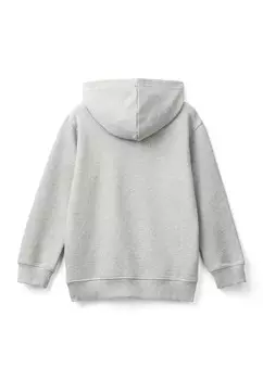 Толстовка с капюшоном WITH POUCH POCKET CUFFS AND HEM AND LOGO AT FRONT United Colors of Benetton, серый