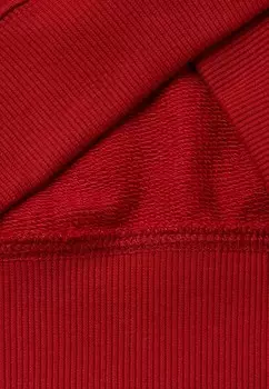 Толстовка с капюшоном WITH POUCH POCKET, RIBBED CUFFS AND HEM AND LOGO AT FRONT United Colors of Benetton, красный