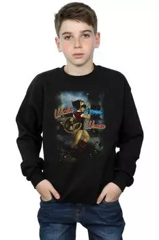 Толстовка с капюшоном Wonder Woman DC Comics, черный