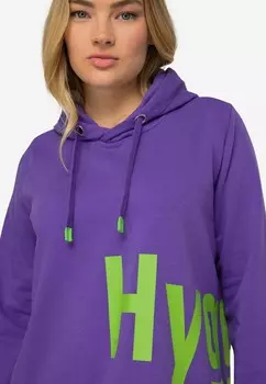 Толстовка с капюшоном WORDING, LANGARM LAURASN, фиолетовый