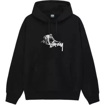Толстовка с капюшоном Worker Stussy, серый