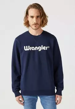 Толстовка с капюшоном Wrangler, синий деним