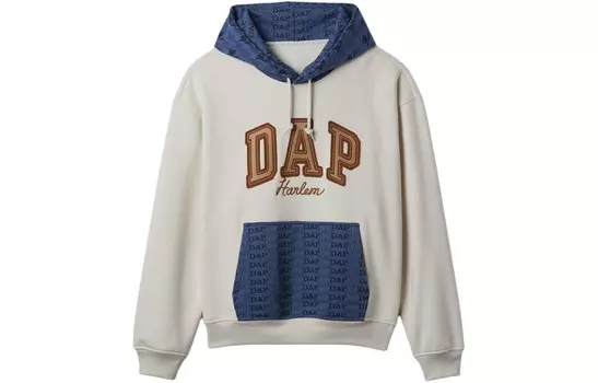 Толстовка с капюшоном X DAP Colorblock Logo Gap, белый